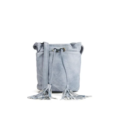 BeckSöndergaard Women's O-Miranda Edge Leather Duffle Bag - Washed Denim