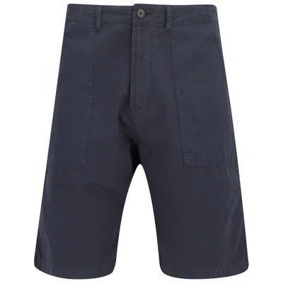 Universal Works Men's Fatigue Shorts - Navy Cotton