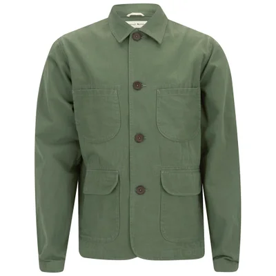 Universal Works Men's Labour Jacket - Olive Japanese GI Cotton