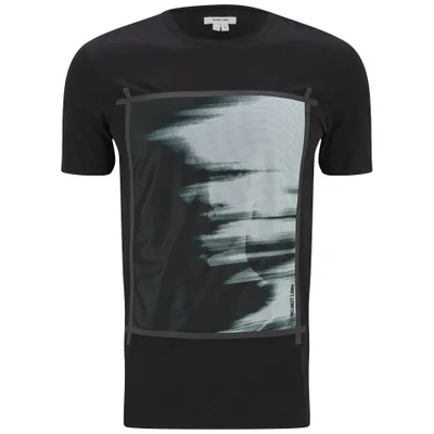 Helmut Lang Men's Ghost Print Mesh Base T-Shirt - Black