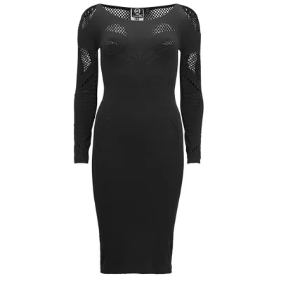 McQ Alexander McQueen Women's Midi Mesh Dress - Black