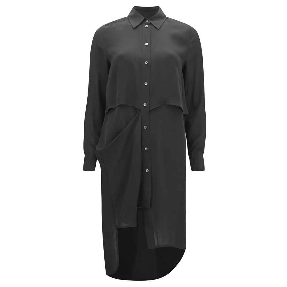 McQ Alexander McQueen Women's Short Double Layer Shirt - Black Image 1