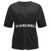 McQ Alexander McQueen Women's Short Sleeved Sweat Detailed Jumper - Black - Image 1