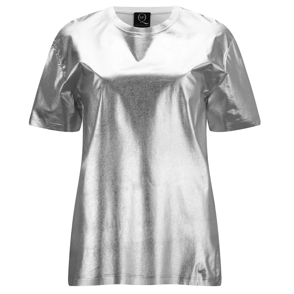 McQ Alexander McQueen Women's Boyfriend T-Shirt - Silver Image 1
