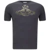 Vivienne Westwood Men's Orb Safety-Pin Jersey Cotton T-Shirt - Carbon - Image 1