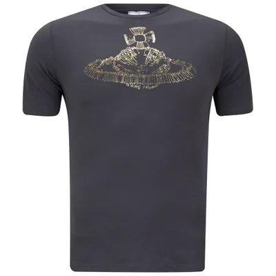 Vivienne Westwood Men's Orb Safety-Pin Jersey Cotton T-Shirt - Carbon