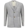 Vivienne Westwood Men's Patch Check and Stripe Tech Wool Jacket - Grey - Image 1