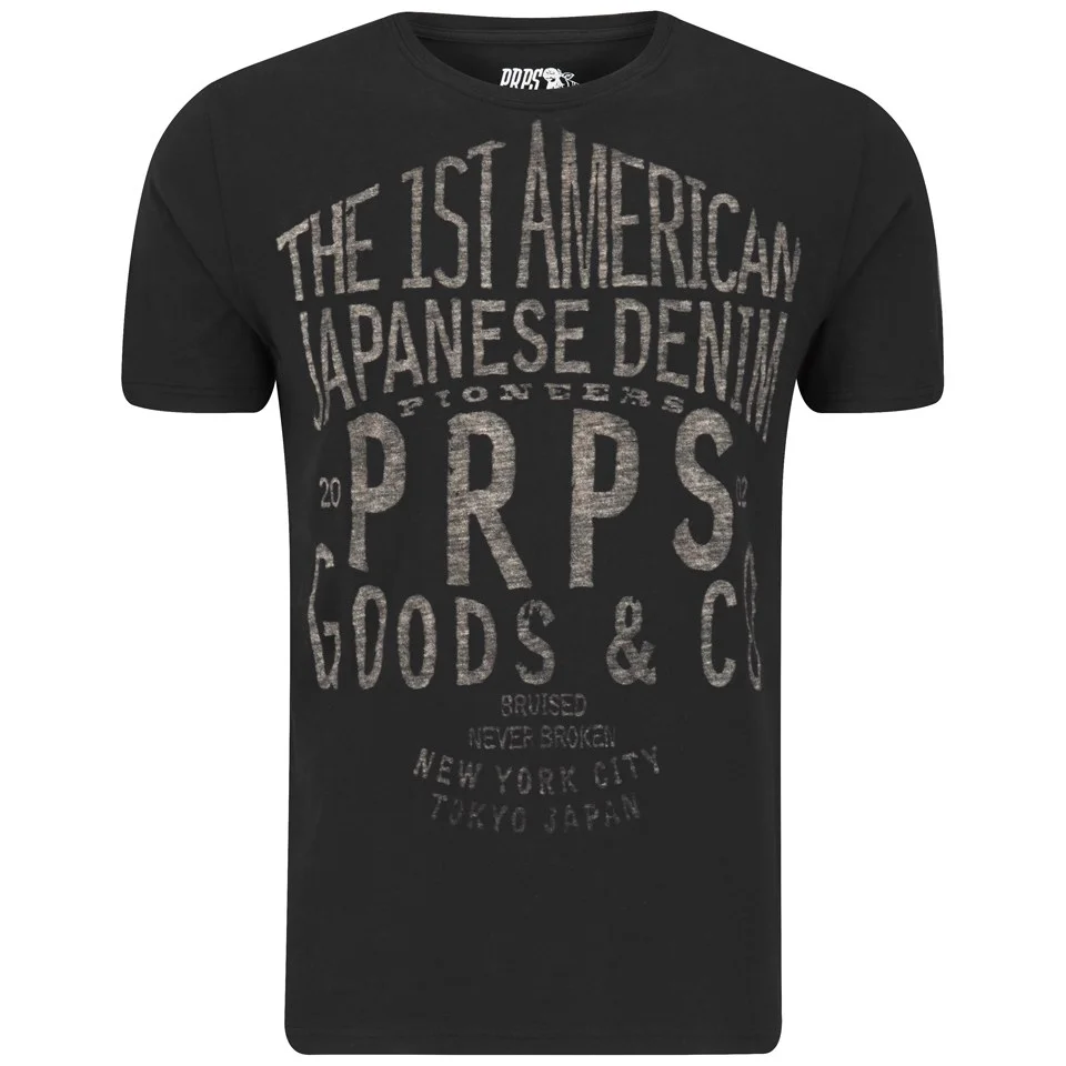 PRPS Goods & Co. Men's Pioneer T-Shirt - Black Image 1