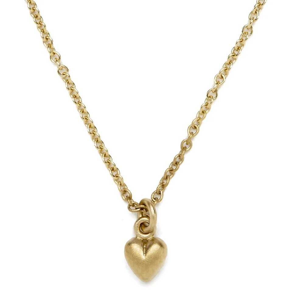 Line & Jo Women's Miss Nelson Gold Heart Necklace Image 1