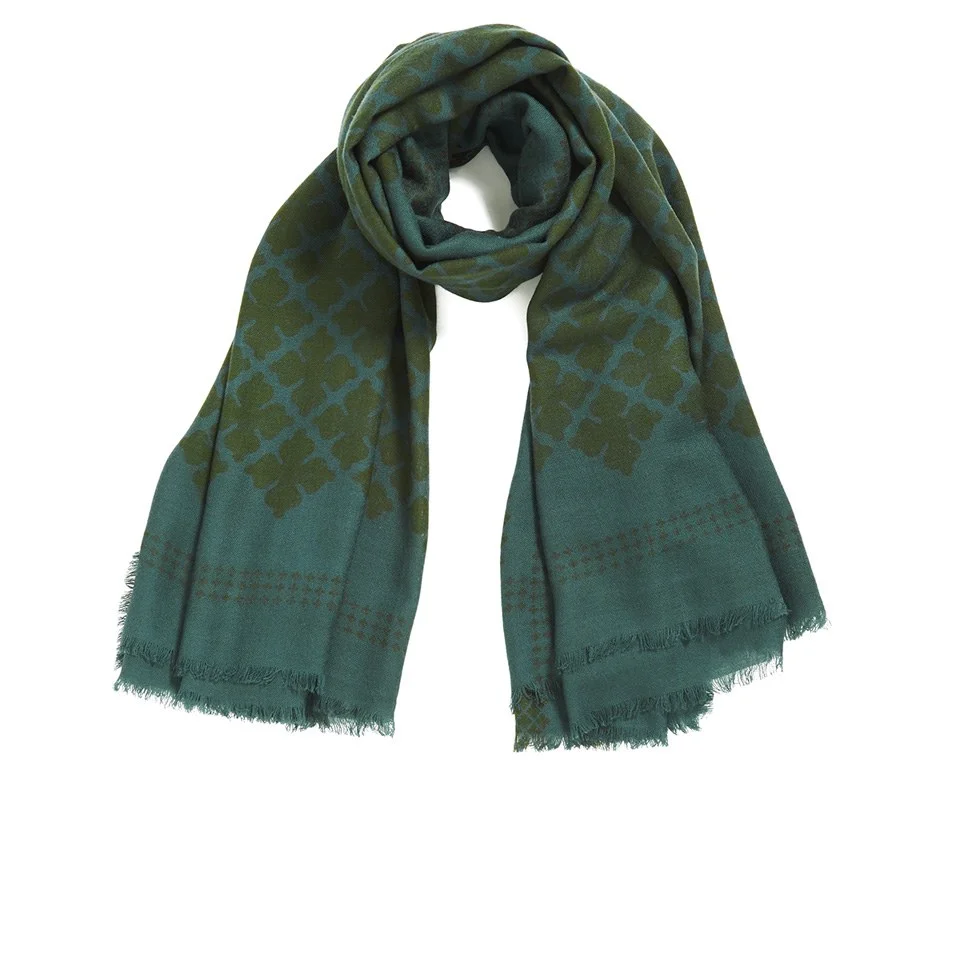 By Malene Birger Women's Printed Scarf - Green Image 1