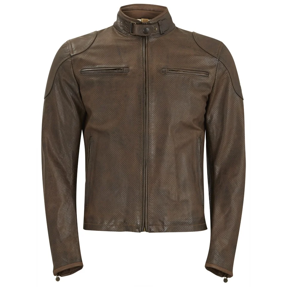Matchless Men's Osborne Vent Leather Jacket - Antique Brown Image 1