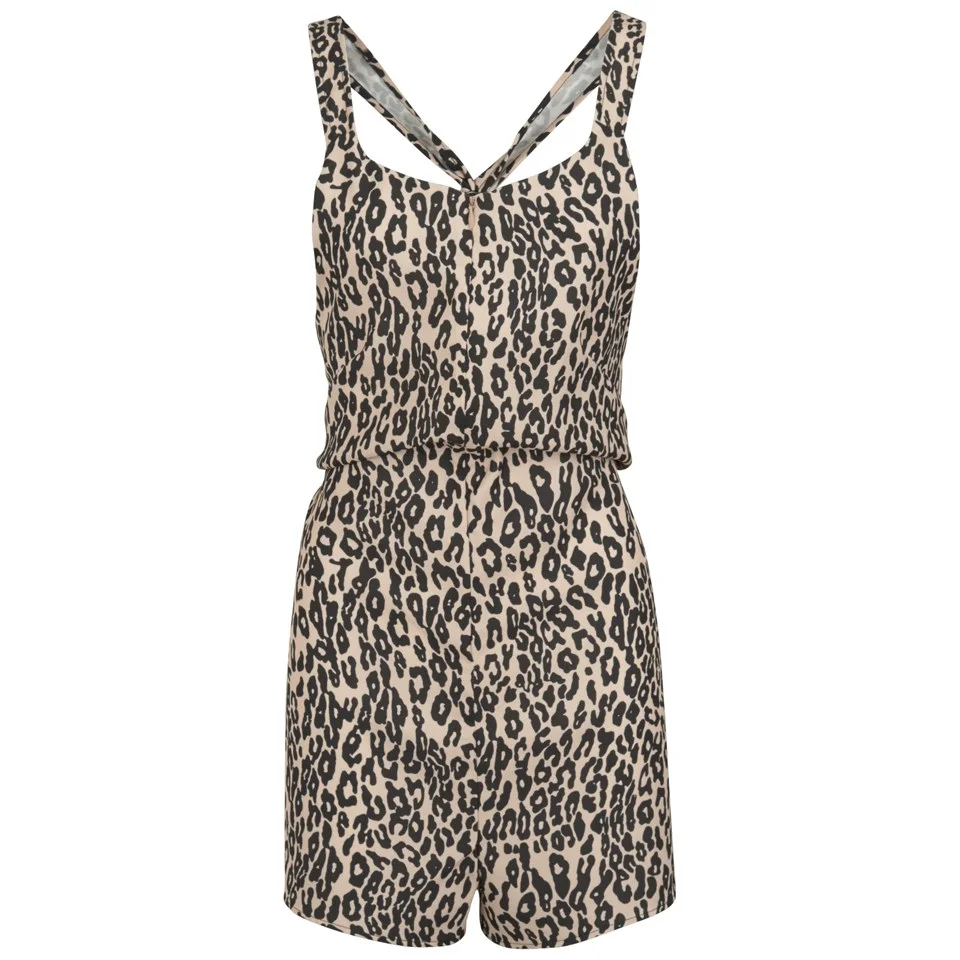 The Fifth Label Women's Stella Playsuit - Leopard Print Image 1