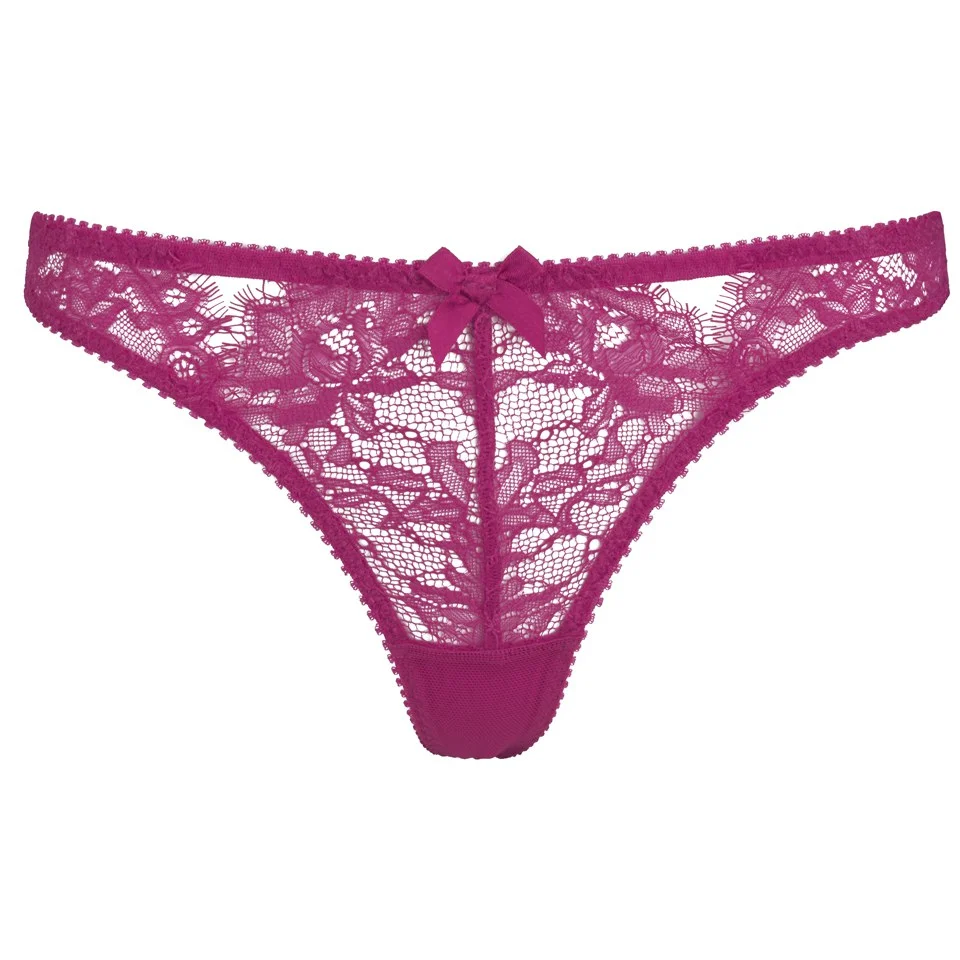 L'Agent by Agent Provocateur Women's Idalia Thong - Dark Pink Image 1