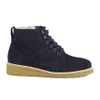 A.P.C. Women's Heidi Lace Up Crepe Sole Wedged Boots - Dark Navy - Image 1