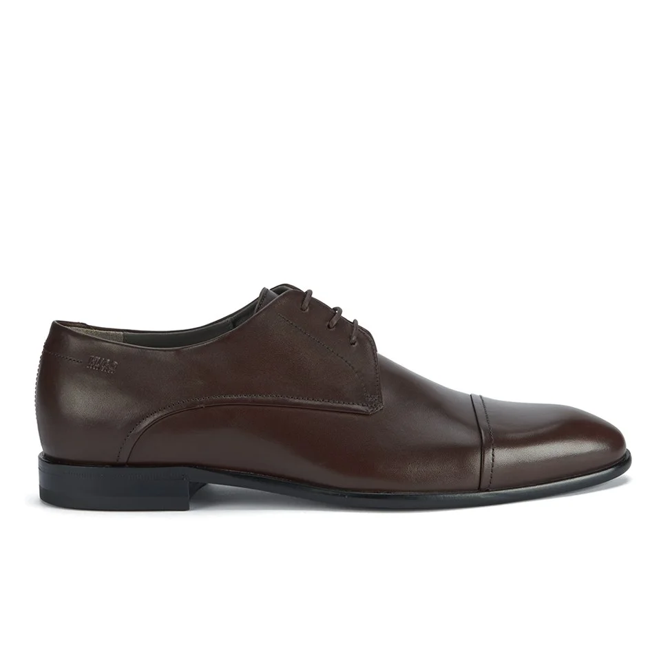 HUGO Men's C-Drescol Toe Cap Leather Derby Shoes - Dark Brown Image 1