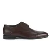 HUGO Men's C-Drescol Toe Cap Leather Derby Shoes - Dark Brown - Image 1