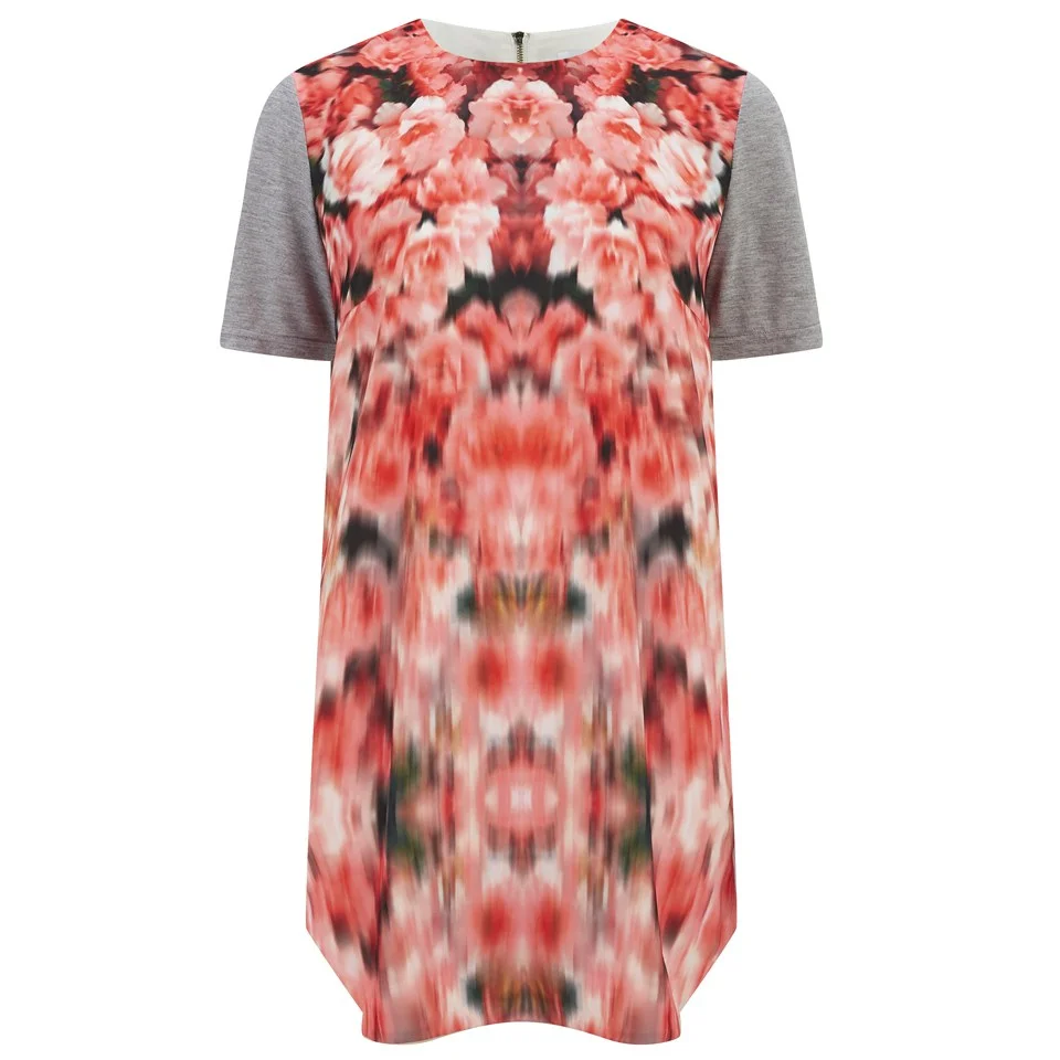 Finders Keepers Women's Stolen Chance T-Shirt Dress - Blurred Floral Image 1