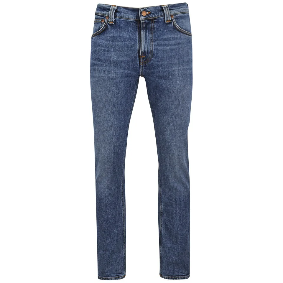 Nudie Jeans Men's Thin Finn Slim Denim Jeans - Brackish Blue Image 1