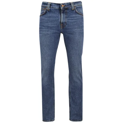 Nudie Jeans Men's Thin Finn Slim Denim Jeans - Brackish Blue