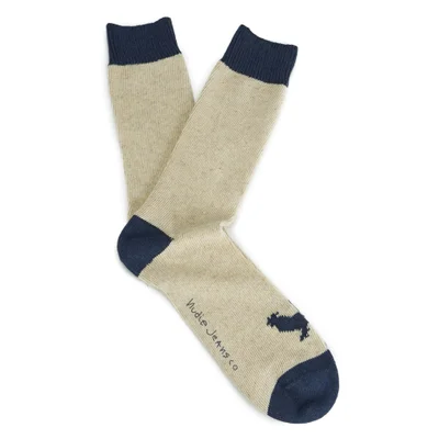Nudie Jeans Men's Rooster and Pig Socks - Navy