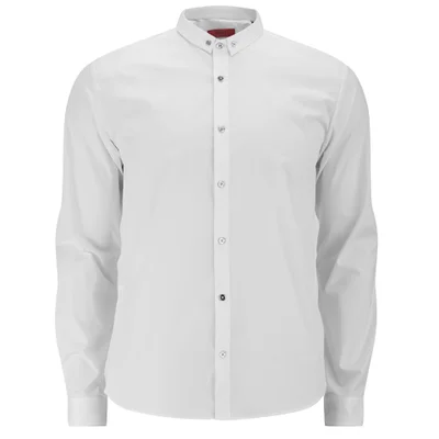 HUGO Men's Erren Long Sleeve Shirt - White