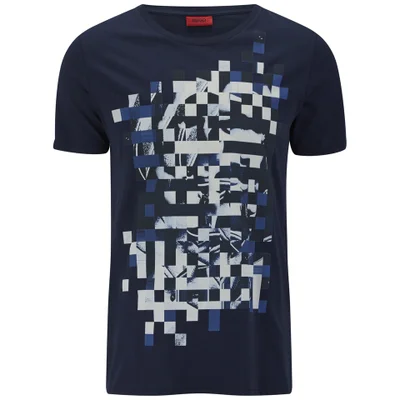 HUGO Men's Dixelated T-Shirt - Navy