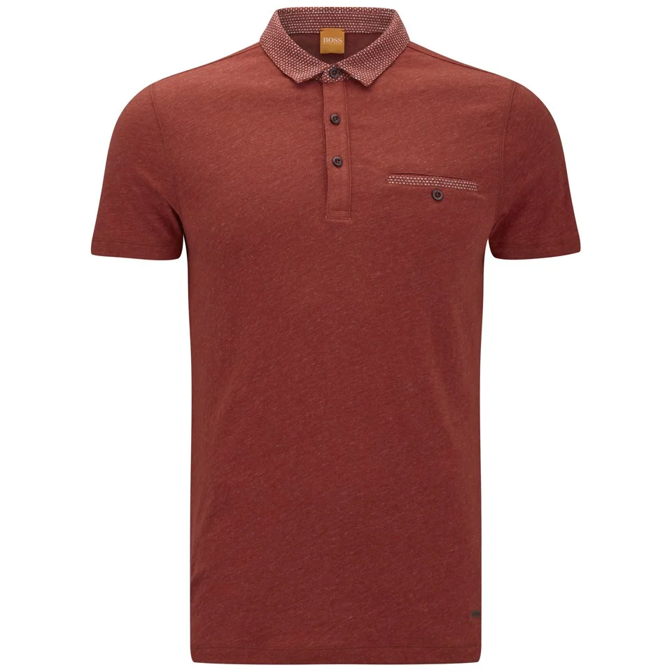 BOSS Orange Men's Pilippo Polo Shirt - Red Image 1