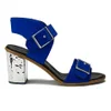 McQ Alexander McQueen Women's Shackwell Strap Pony Heeled Sandals - Cobalt - Image 1