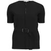 Carven Women's Zipped Belted Cardigan - Black - Image 1
