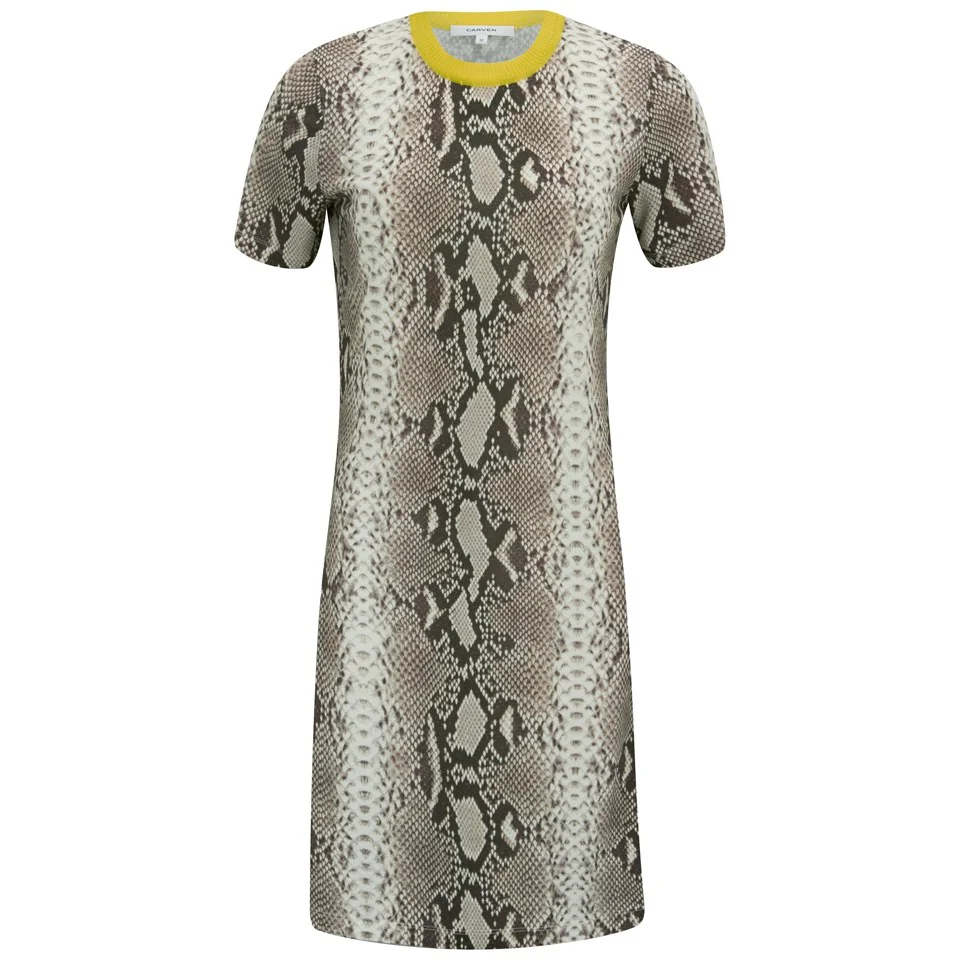 Carven Women's Printed T-Shirt Dress - Multi Image 1
