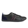 Paul Smith Shoes Men's Osmo Leather Trainers - Black Mono Lux - Image 1
