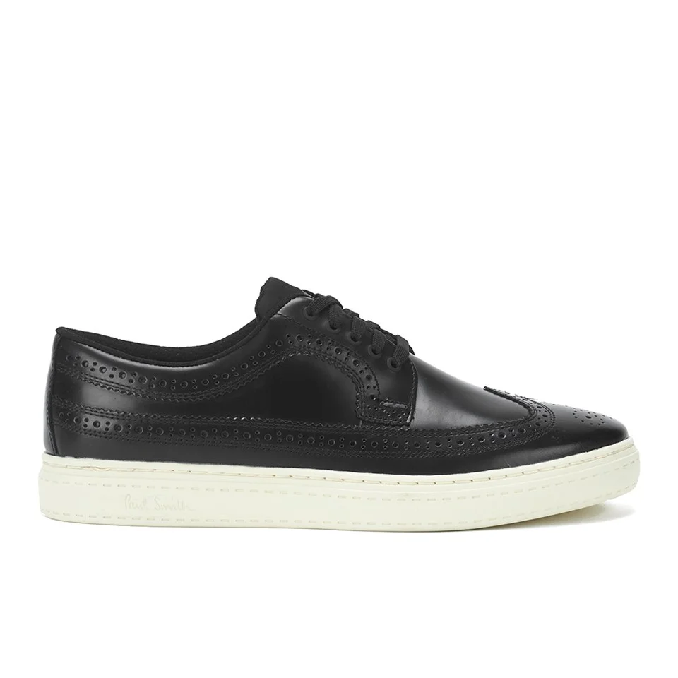 Paul Smith Shoes Men's Merced Leather Brogue Trainers - Black Ontario Brush Off Image 1