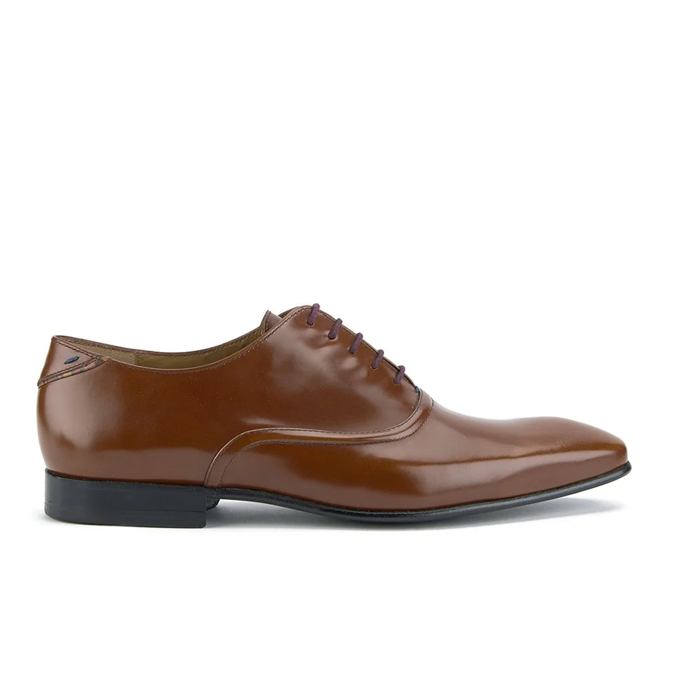 Paul Smith Shoes Men's Starling Leather Oxford Shoes - Tan Hobar High Shine Image 1