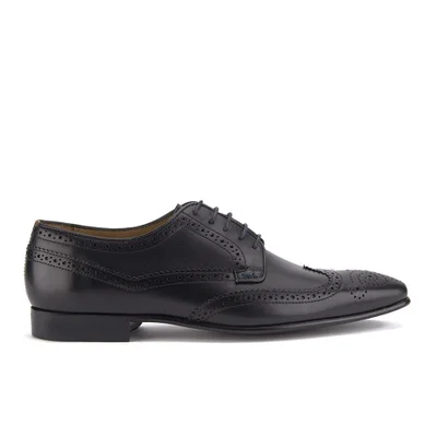 Paul Smith Shoes Men's Aldrich Wingtip Leather Derby Brogues - Black