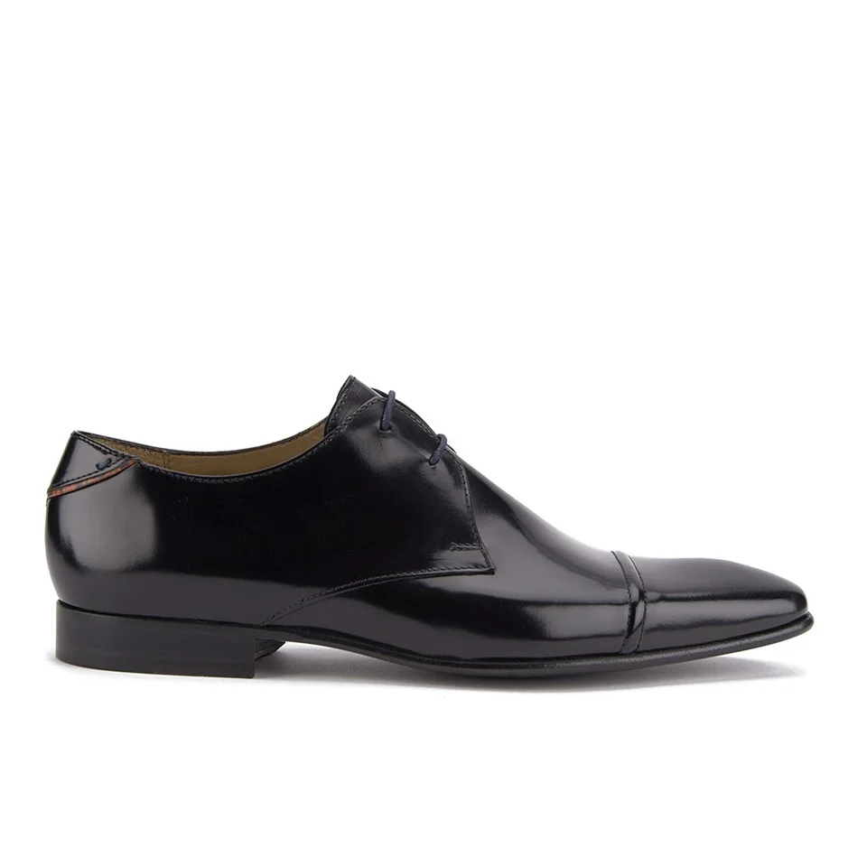 Paul Smith Shoes Men's Robin Leather Derby Shoes - Black High Shine Image 1