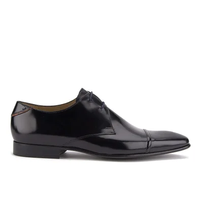 Paul Smith Shoes Men's Robin Leather Derby Shoes - Black High Shine