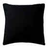 Black Linen Cushion - Black - Image 1