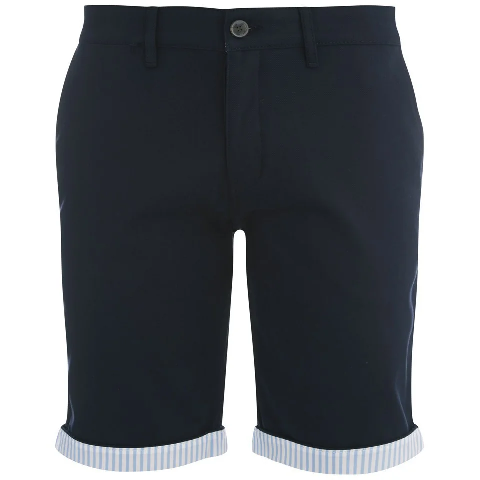 Lyle & Scott Men's Fabric Mix Chino Shorts - New Navy Image 1