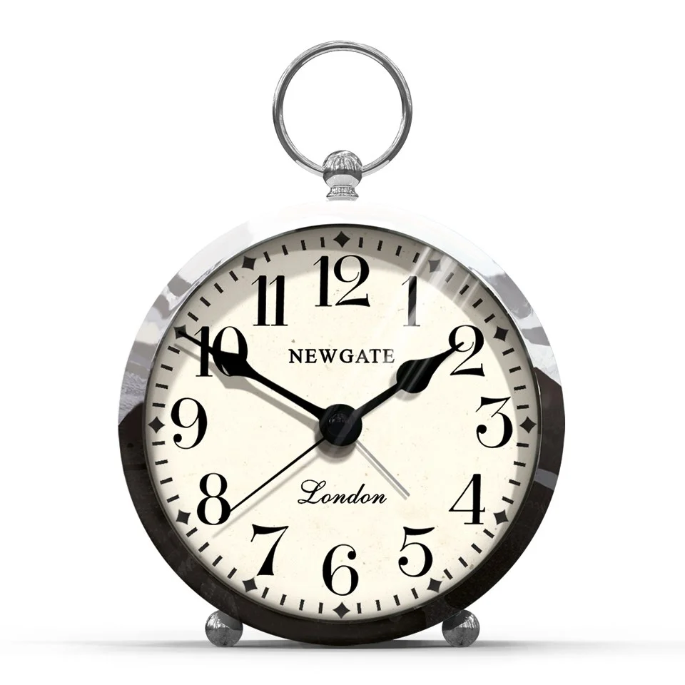 Newgate Gents Alarm Clock - Chrome Image 1
