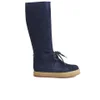 See By Chloé Women's Suede Knee High Flatform Boots - Blue - Image 1