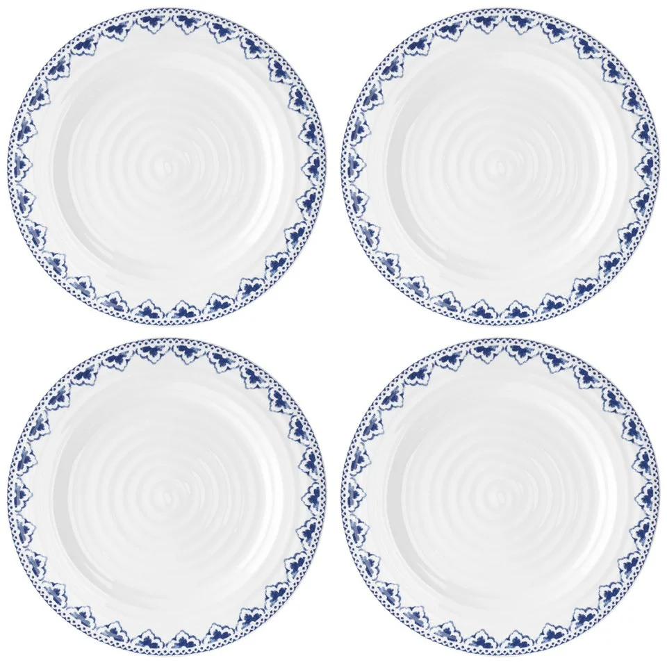 Sophie Conran for Portmeirion Dinner Plate - Maud - White (Set of 4) Image 1