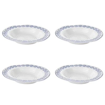 Sophie Conran for Portmeirion Rimmed Soup Plate - Florence - White (Set of 4)