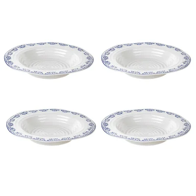 Sophie Conran for Portmeirion Rimmed Soup Plate - Betty - White (Set of 4)