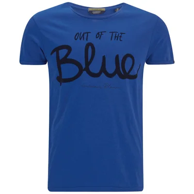 Scotch & Soda Men's Amsterdam Blauw Crew Neck T-Shirt - Blue