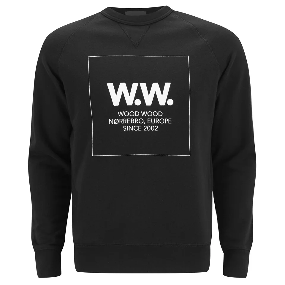 Wood Wood Men's Square Sweatshirt - Black Image 1