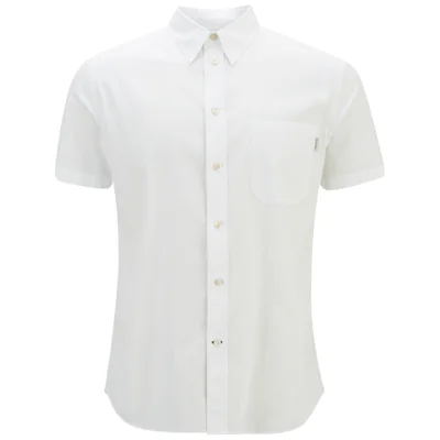 Paul Smith Jeans Men's Plain Short Sleeve Tailored Fit Shirt - White