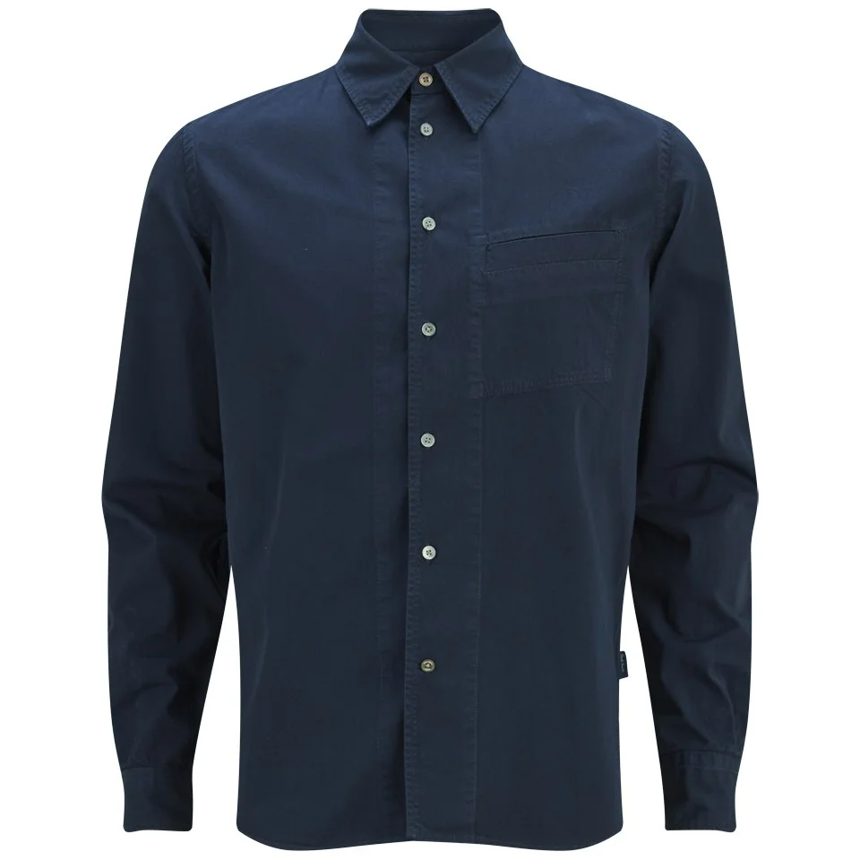 Paul Smith Jeans Men's Basic Long Sleeve Classic Fit Shirt - Navy Image 1