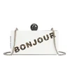 Karl Lagerfeld Seventees Women's K/Bonjour Clutch Bag - Black/White - Image 1