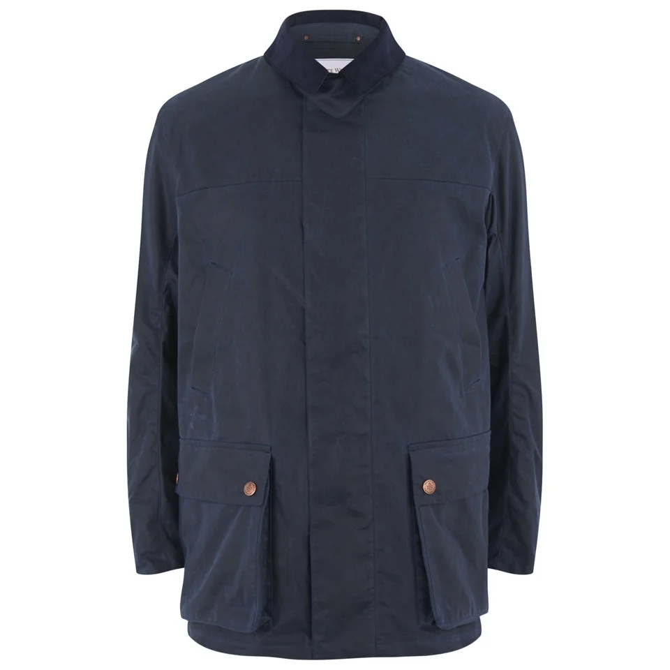 Private White VC Men's Wax Cotton Shooting Jacket - Navy Image 1