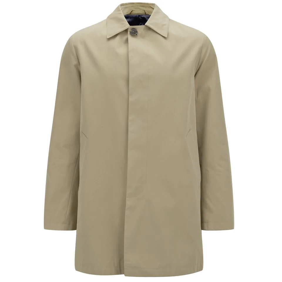 Knutsford Men's 'Made in England' Single-Breasted Raincoat - Stone Image 1